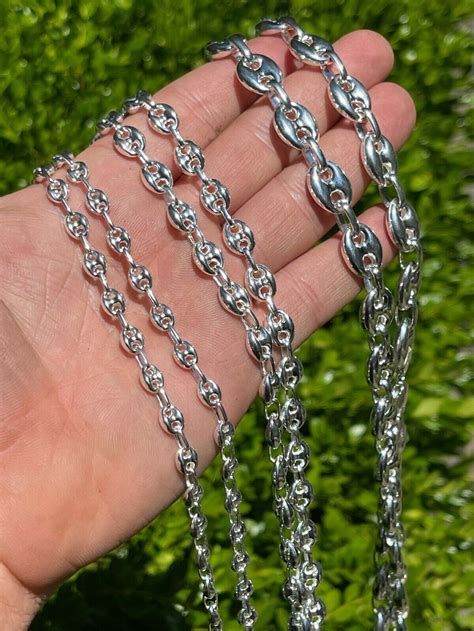 flat gucci link chain|gucci mariner link chain silver.